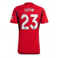 Manchester United Luke Shaw #23 Hjemmebanetrøje 2023-24 Kortærmet